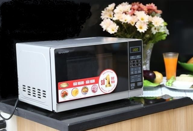 Lò Vi Sóng Điện Tử Có Nướng Sharp R-G572VN-S (25L)