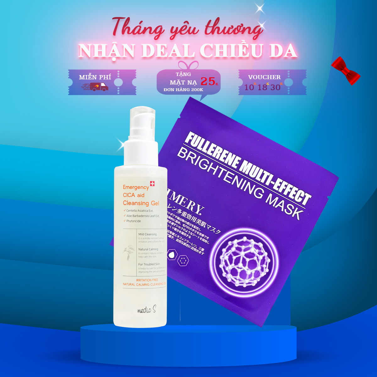 Sữa rửa mặt MedicS 150ml – Sữa rửa mặt tạo bọt dịu nhẹ chiết xuất rau má - Phù hợp cho mọi loại da