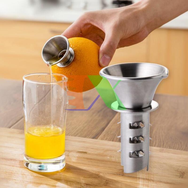 Dụng cụ chiết vắt nước Chanh Cam VC100 Inox, Dụng cụ lấy nước từ lõi trái cây Táo Thơm Dứa