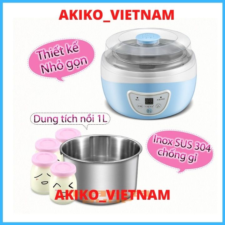 Máy làm sữa chua yoice ❤ ❤,máy làm sữa hạt, lót bằng inox sus 304