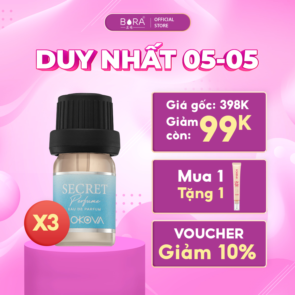 Nước hoa vùng kín Dokova Secret Perfume 5ml