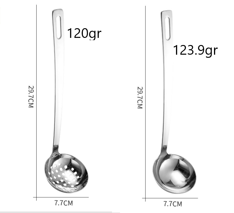 [HCM]BỘ 2 VÁ VỢT MÚC CANH BẰNG INOX CỰC ĐẸP- MUÔI CANH - MUÔI VỚT - Dụng Cụ Nấu Bếp- Thép Không Rỉ - An Toàn -Sạch Sẽ (không có giá đỡ)