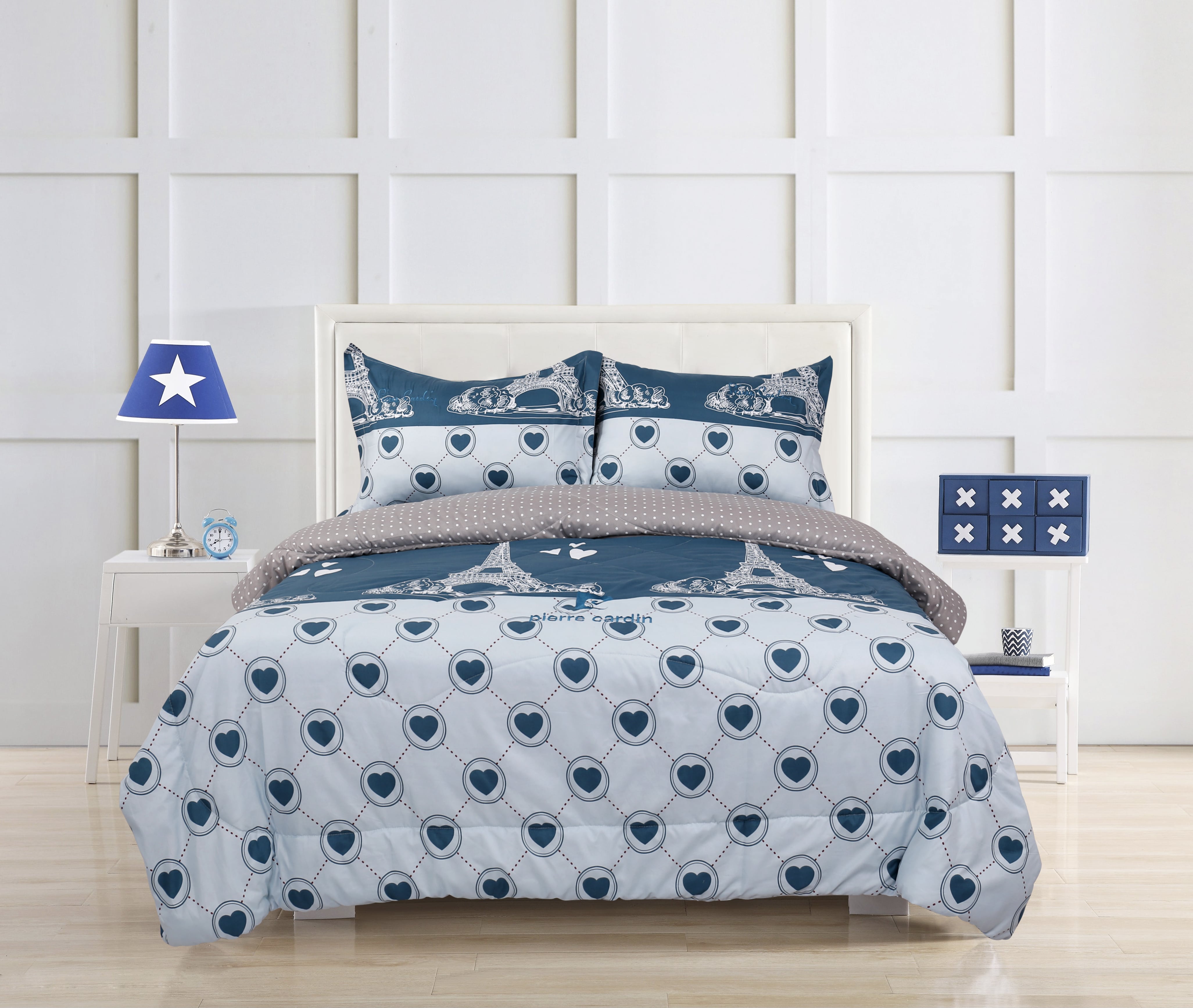 Vỏ Chăn Microfiber Eiffel'sLove - 015 chất liệu Microfiber chống thấm nước và kháng khuẩn House of Cardin