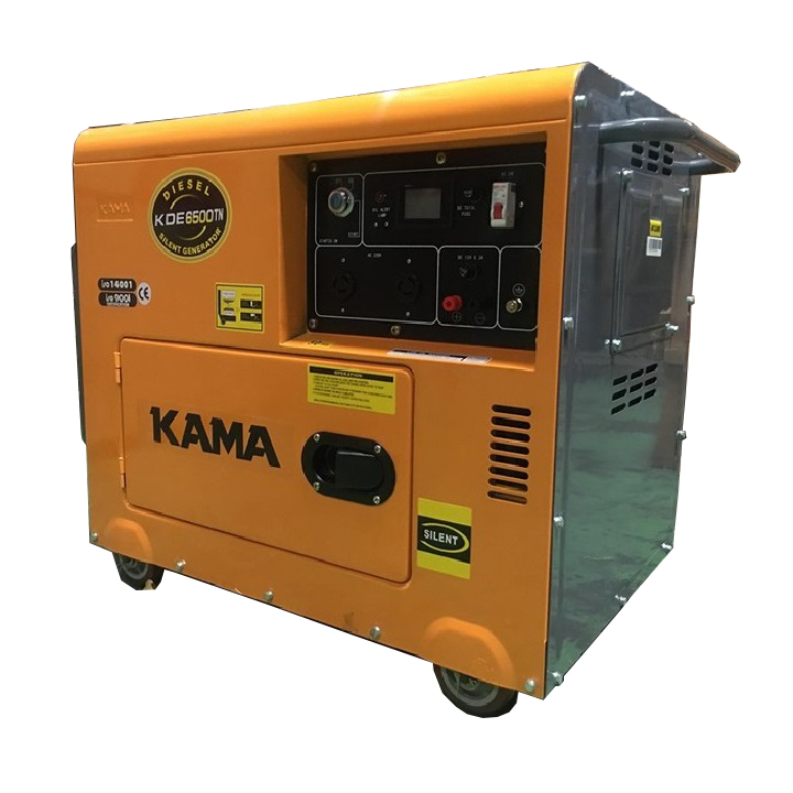 Máy phát điện chạy dầu 5kw kama 6500tn