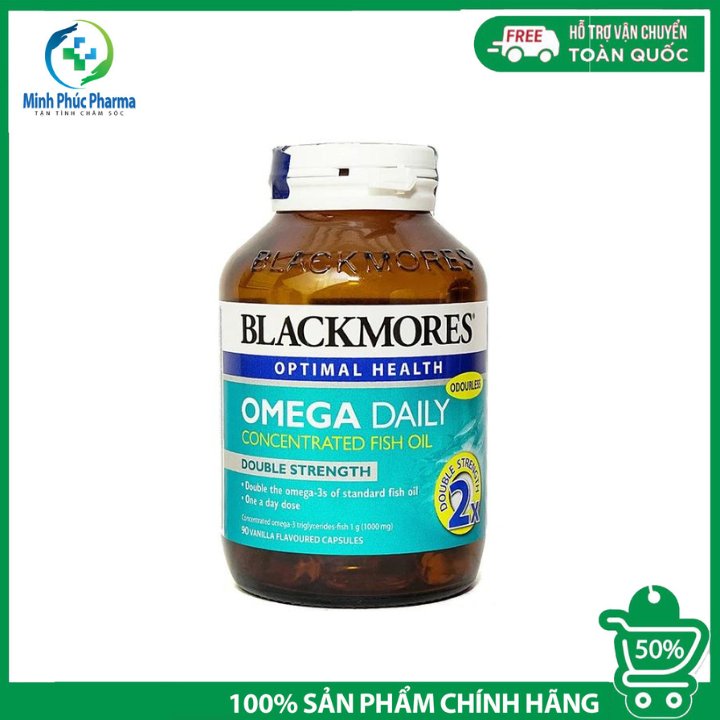 Viên Uống Omega Daily Concentrated Fish Oil Blackmores Bổ Sung Omega 3