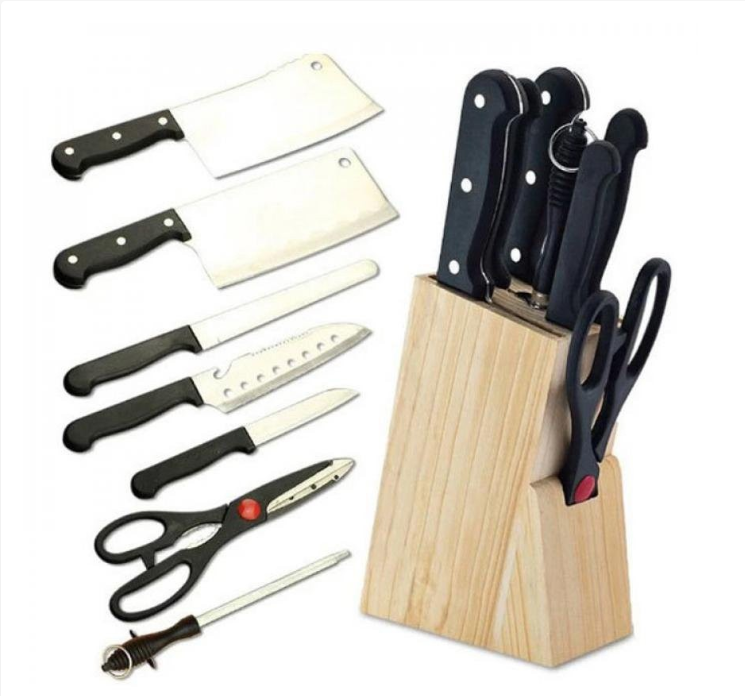 [HCM][Bán Chạy] Bộ Dao 7 Món Tiện Dụng Tặng Kèm Giá Gỗ Để DaoBộ Dao Làm Bếp Nhiều Món:Dao Chặt XươngDao Thái ThịtDao Cắt Hoa QuảKéo Đa Năng…Chất Liệu Inox Sáng Bóng Bền Đẹp Độ Sắc Bén Cao Cho Vết Cắt MịnVô Cùng Tiện Lợi