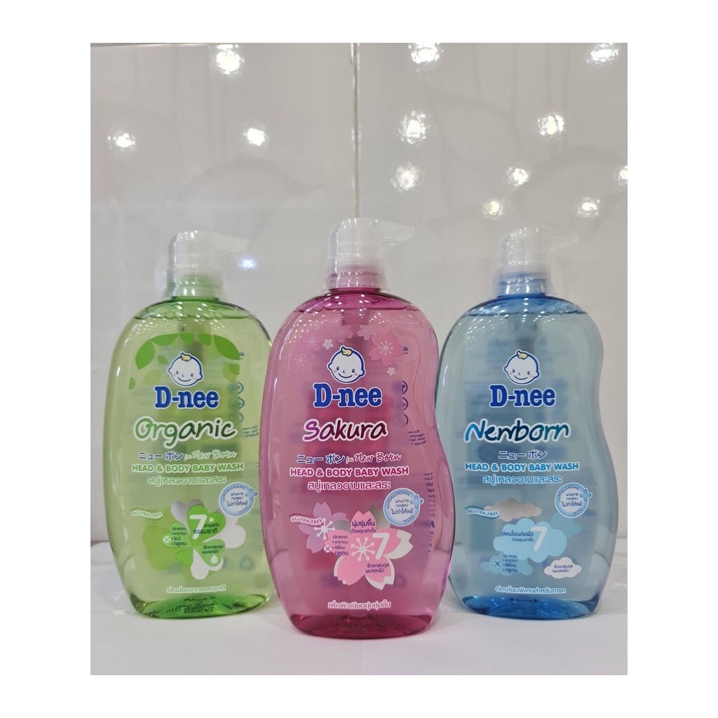 Sữa tắm gội toàn thân Dnee cho bé dưới 3 tuổi 200ml/380ml/800ml