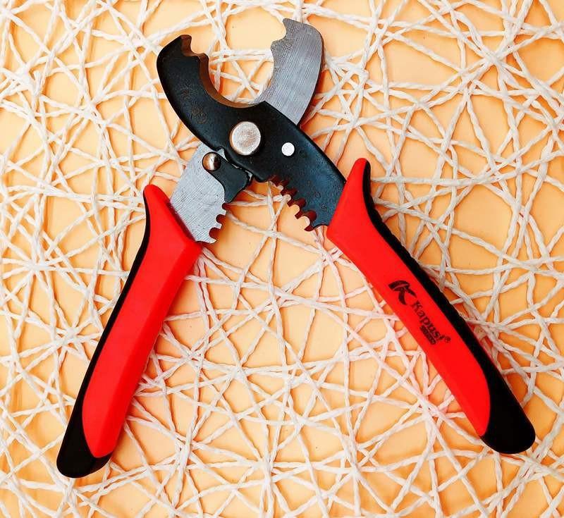 Kìm cắt cáp+ tuốt dây điện kapusi - k9103
