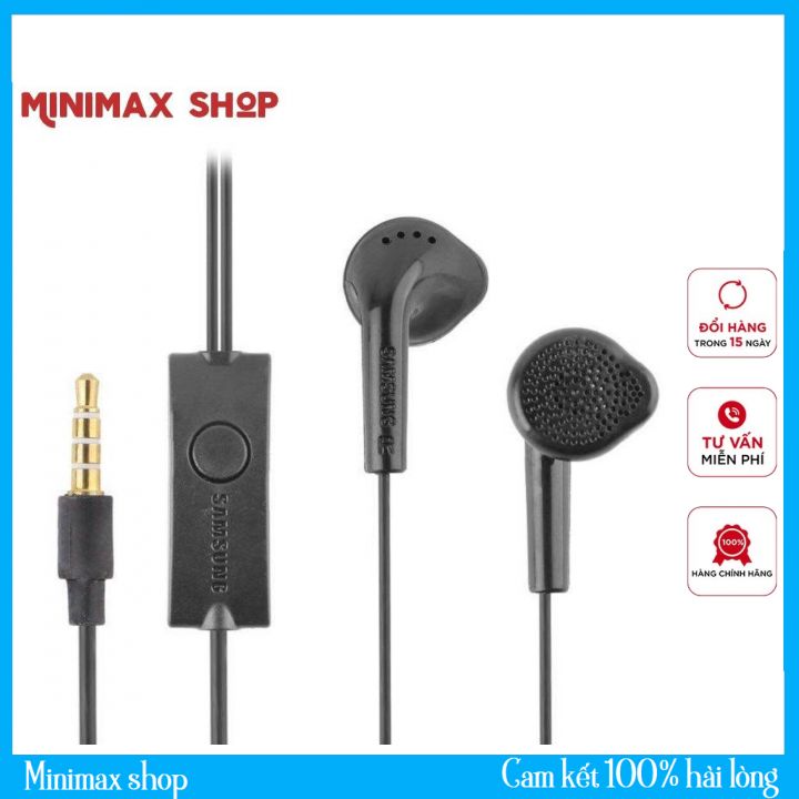 (ZIN NHÀ MÁY) Tai Nghe Samsung Jack 3.5mm, Hàng Zin, Màu Đen Huyền Bí.
