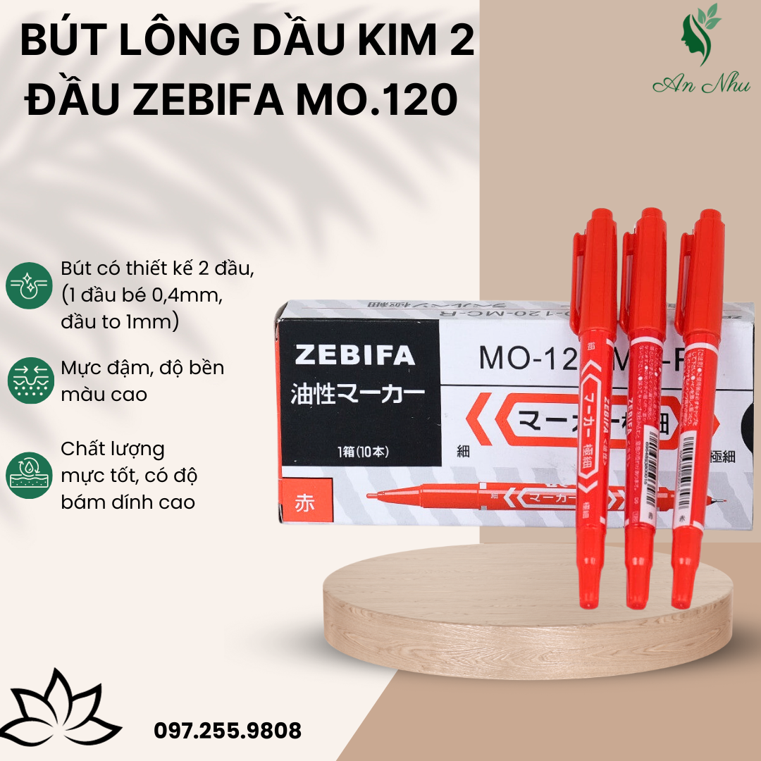 Bút định hình mày- môi không trôi màu - phun xăm thẩm mỹ