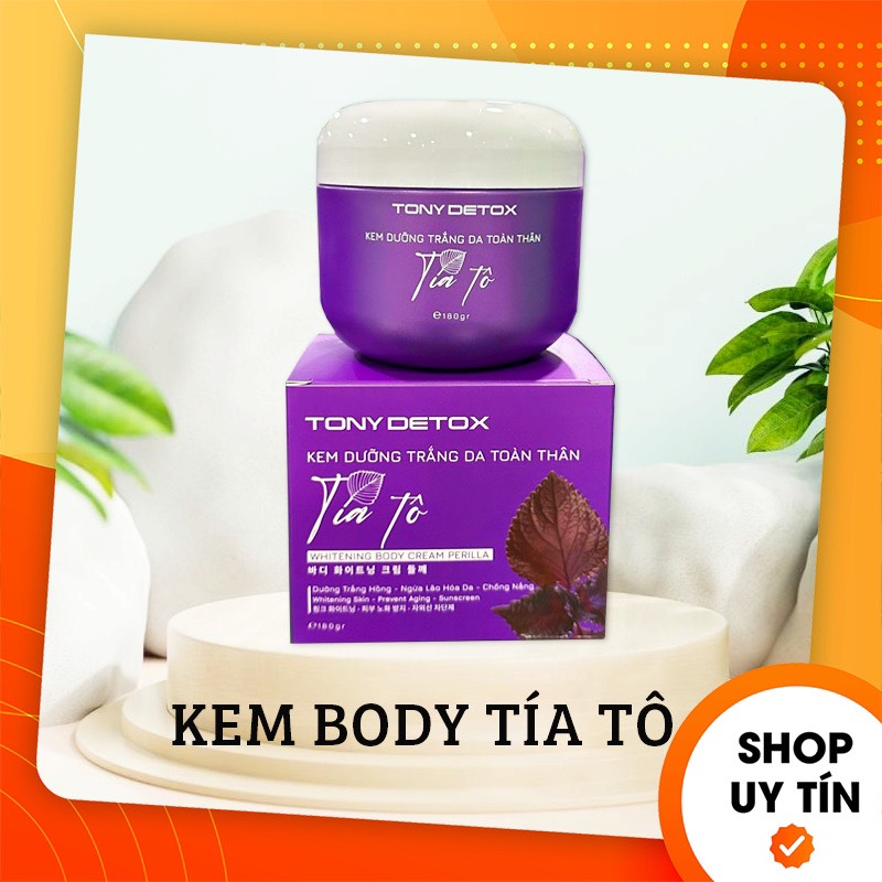 Kem Body Tía Tô Tony Detox - Dưỡng trắng toàn thân