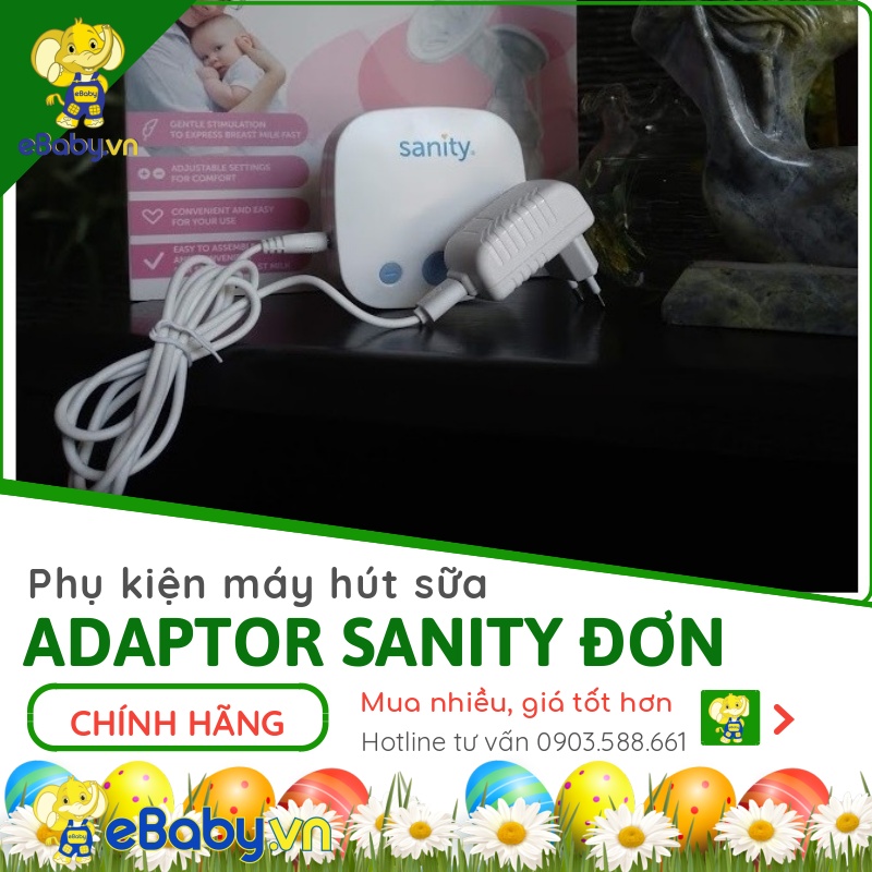 Phụ kiện Sanity đơn (bình sữa, núm ti, ống khí, van 1 chiều, đệm hút, phễu massage)