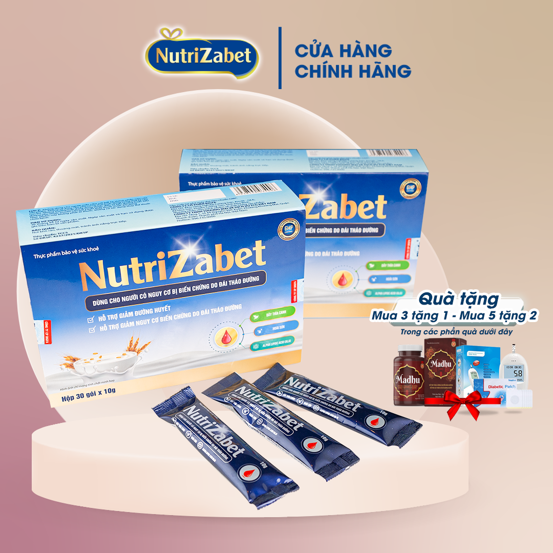 Nutrizabet- combo 2 hộp 30 gói