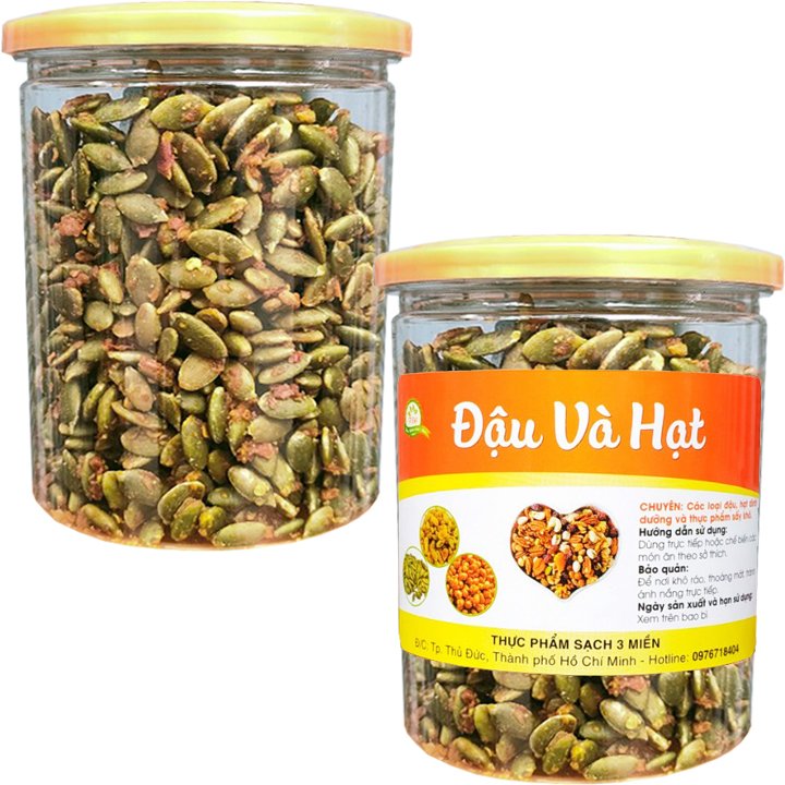 250g nhân hạt bí rang tỏi ớt hiệu tps