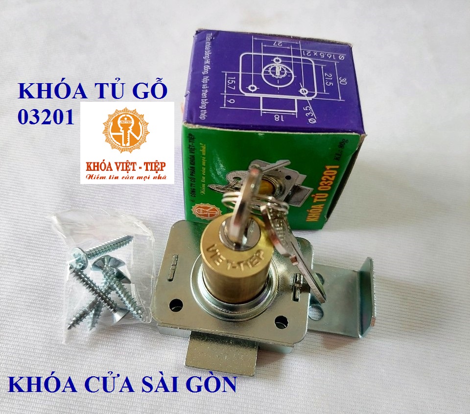 Khóa tủ việt tiệp 3201