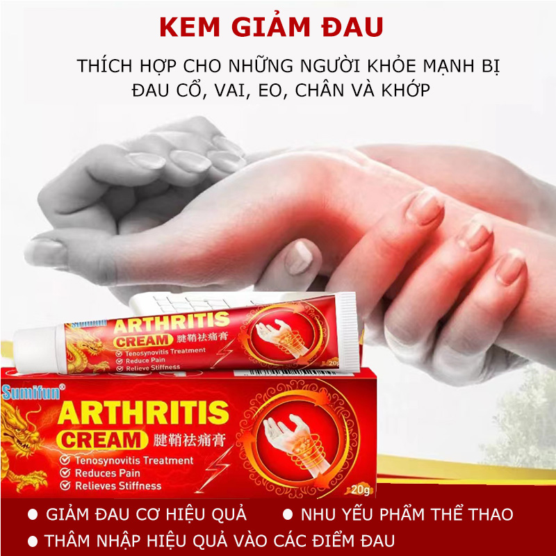 kem hết sạch đau nhức cổ vai gáy thắt lưng xương khớp thấp khớp người hay ngồi nhiều nhức mỏi TÊ BÌ CHÂN TAYPain Relief Cream 20g,Kem Bôi Không Còn Đau Nhức Mỏi Tê Bì Cổ Tay, Hiệu Quả Sau Thời Gian Ngắn Sử Dụng