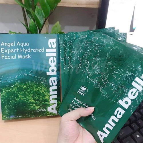 Hộp Mặt Nạ Tảo Biển Annabella Chính Hãng Thái Lan (hộp 10 miếng) dưỡng trắng da, cấp nước giữ ẩm chống lão hóa