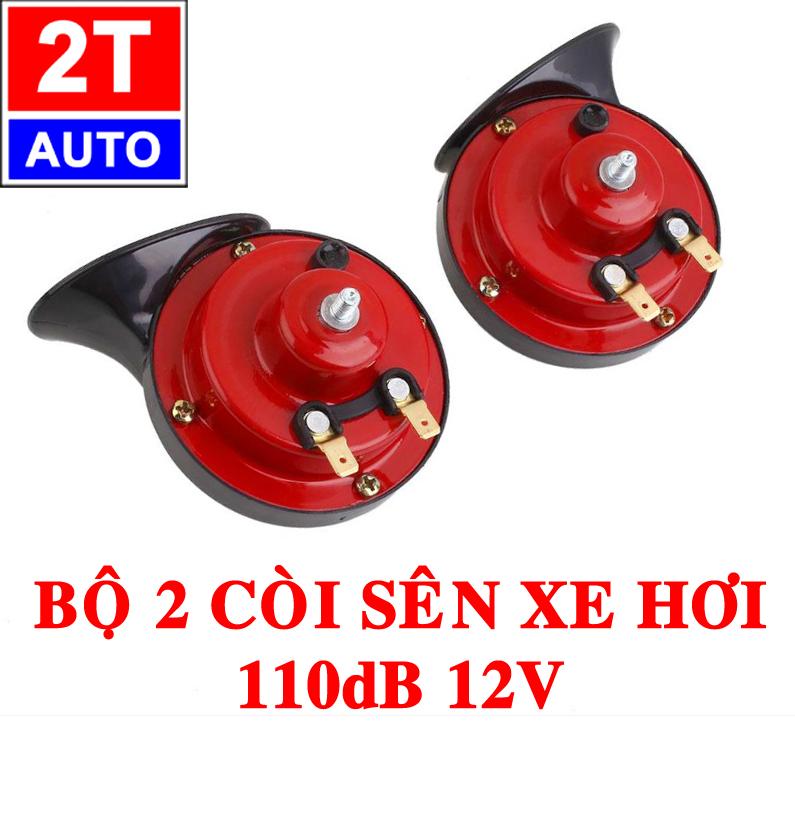 THANH LÝ GẤP- Bộ 2 kèn còi sên xe hơi 12v- 110dB âm cao, thấp loại cao cấp