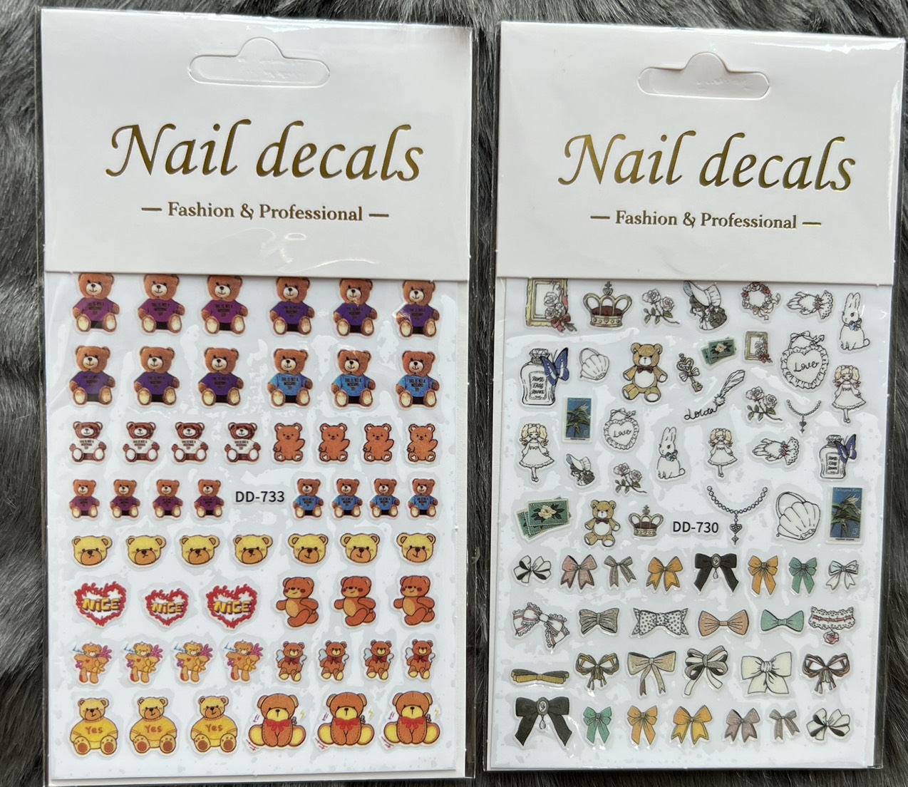 Sticker mẫu hoạt hình ngộ nghĩnh dán móng tay nail