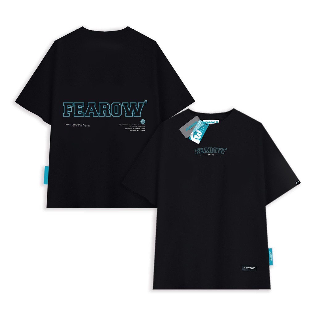 Áo thun fearow basic 90s tee / màu đen - fw119.
