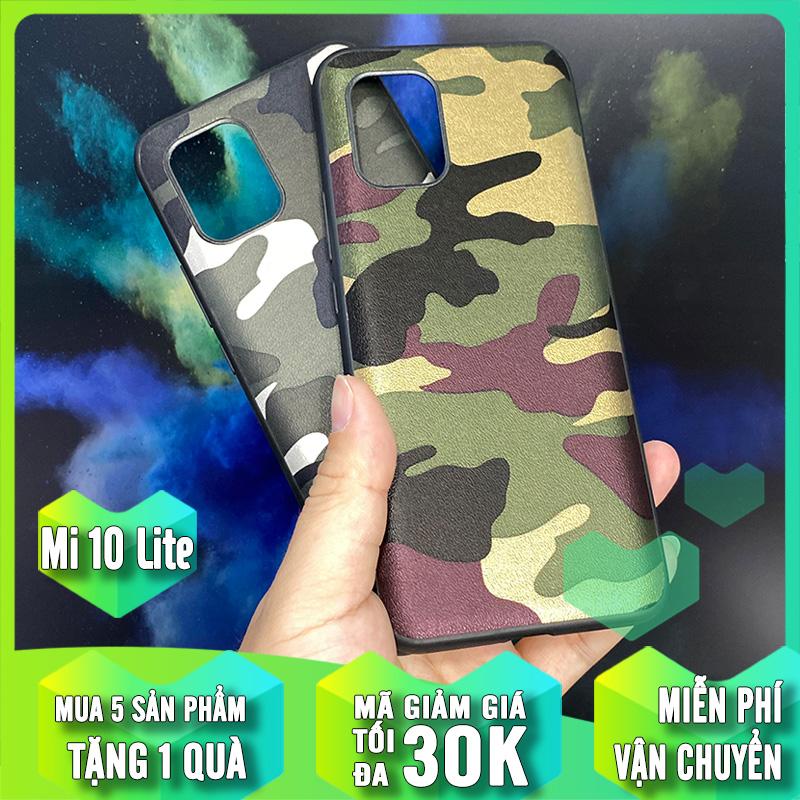 Ốp lưng cho xiaomi mi 10 lite rằn ri camo aioria nhám