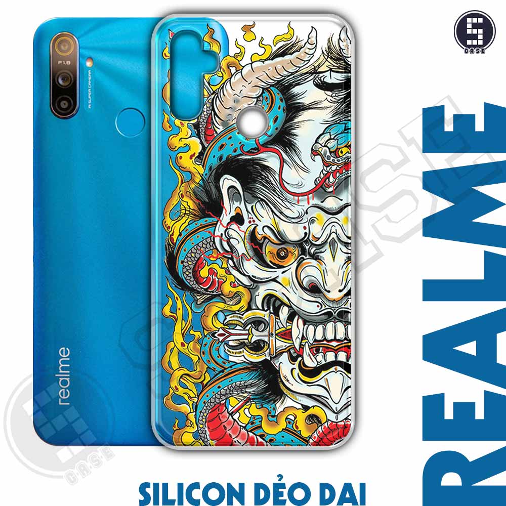 Ốp cho Realme 5, 5i, 5s, Realme 7, 7i, 7pro, Realme C11, C12, C15, C17, C1, C2, C3, C3i, Realme 3, 3pro, 5pro, 6, 6pro, Realme X2, X2 Pro, Realme Q, Realme X Lite, Realme X50, X50Pro, Realme X hình Quỷ Nhật 2 A3500-194