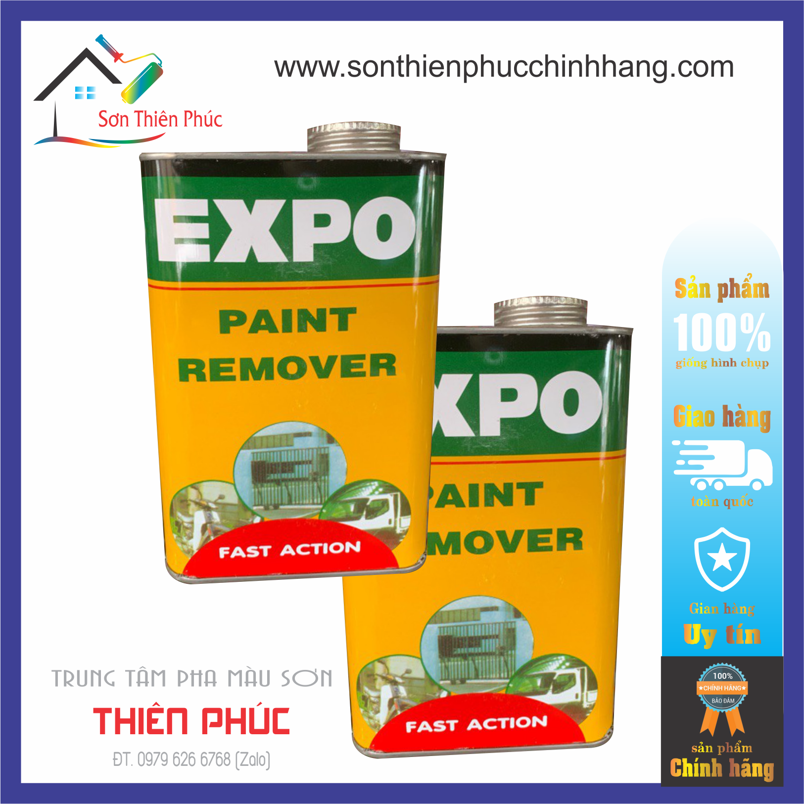 Chất Tẩy Sơn Công Nghiệp Expo Chính Hãng Paint Remover 1 Lít