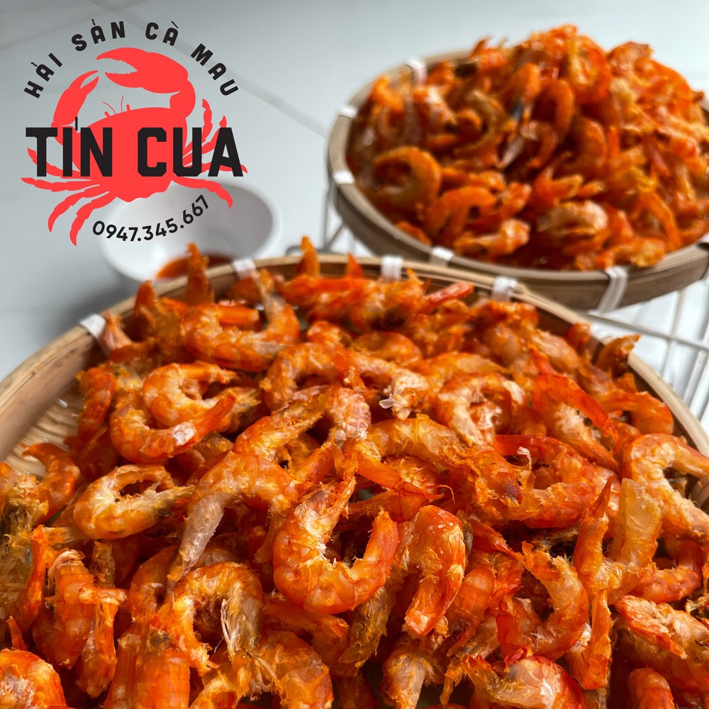 Tôm khô cà mau loại đặc biệt - tôm đất - size lớn 500 gram, ngon ngọt 100% thiên nhiên - tín cua đặc sản cà mau