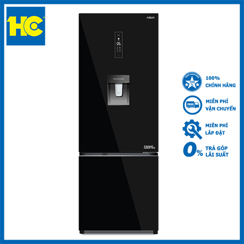 [Trả góp 0%]Tủ lạnh Aqua Inverter 320 lít AQR-B379MA(WGB) - Miễn phí vận chuyển & lắp đặt - Bảo hành chính hãng
