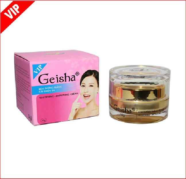 Kem geisha dưỡng trắng và cải thiện da 10g vip