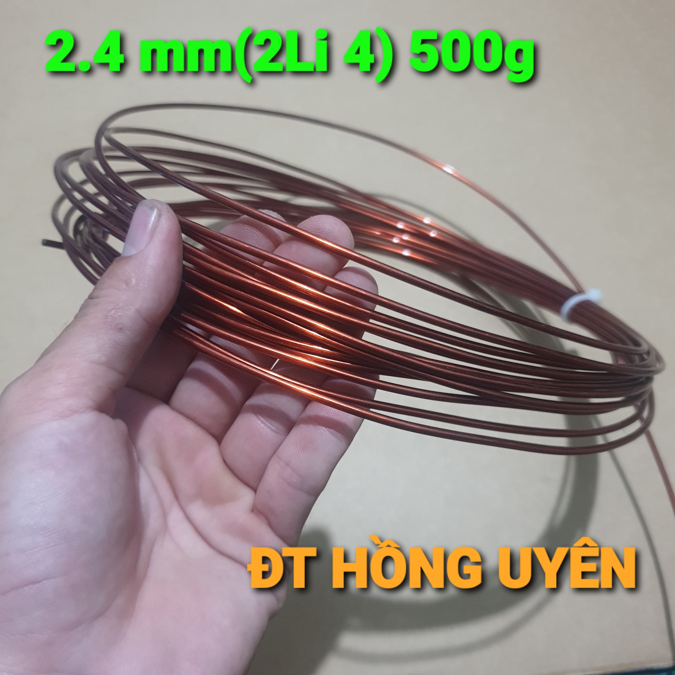 DÂY ĐÔNG QUẤN BIẾN ÁP. (2.4mm 500g), DÂY ĐỒNG QUẤN BIẾN ÁP KÍCH CƠ 1 VẾ. DÂY ĐỒNG QUẤN DÂY SƠ CẤP MÁY BIẾN ÁP 25D718. MÁY BIẾN ÁP 1 VẾ