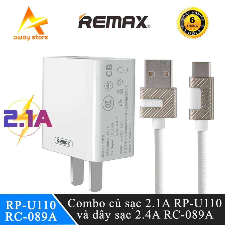 Bộ sạc Remax RP-U110 kèm cáp RC-089i Cổng Lightning cho Iphone Ipad với thiết kế nhỏ gọn, tiện dụng, tích hợp cáp sạc rất tiện lợi cho việc nạp đầy năng lượng cho thiết bị của bạn