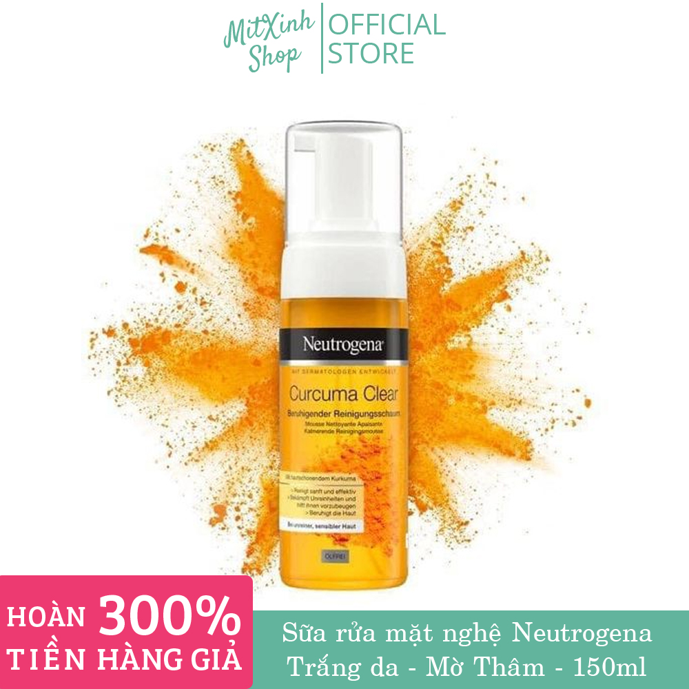 SỮA RỬA MẶT NGHỆ NEUTROGENA DẠNG XỊT BỌT 150ML - TRẮNG DA, MỜ THÂM, CHỐNG LÃO HOÁ