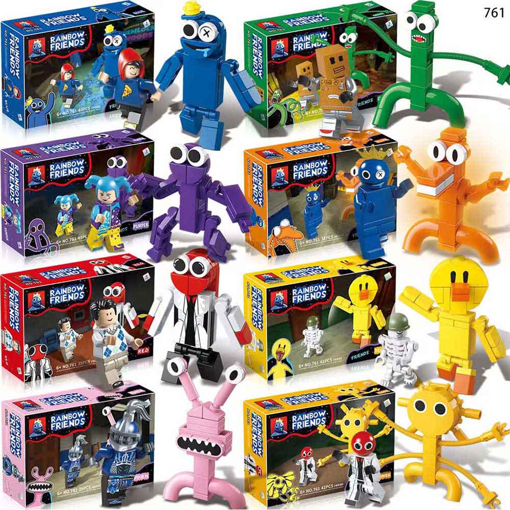 Roblox Rainbow Friends Building Block Toy Figure Model Kid Collection Gift 12pcs/set Educational Toy Diy Assembling