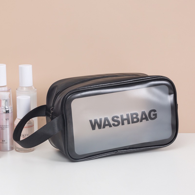 Túi Đựng Mỹ Phẩm WASHBAG Chống Nước Da Pu Nhựa PVC Trong Suốt TWB007