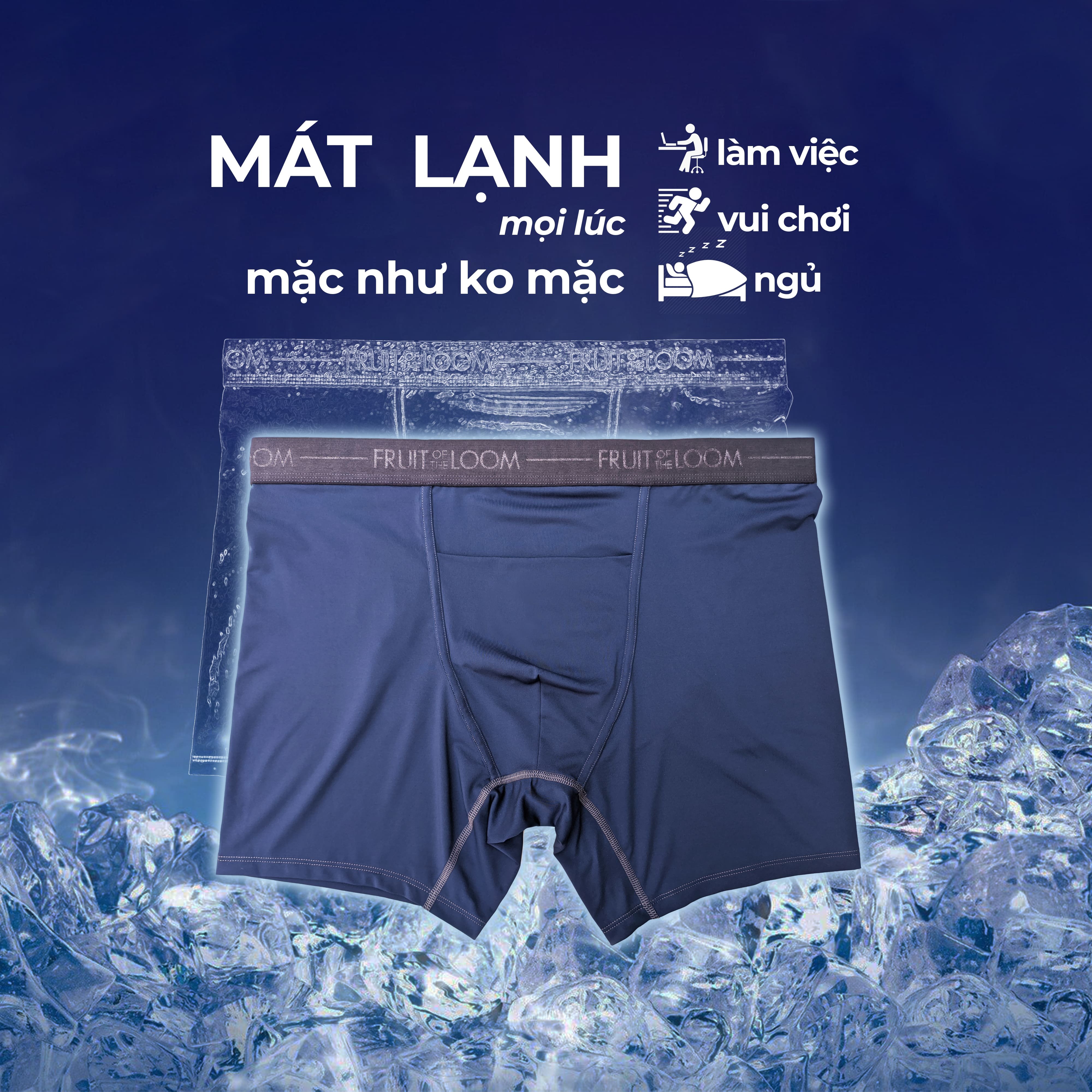 Sịp đùi nam Size lớn ngoại cỡ 95 - 115 kg - Vải Trơn mát lạnh - Hàng cao cấp Fruit Of The Loom