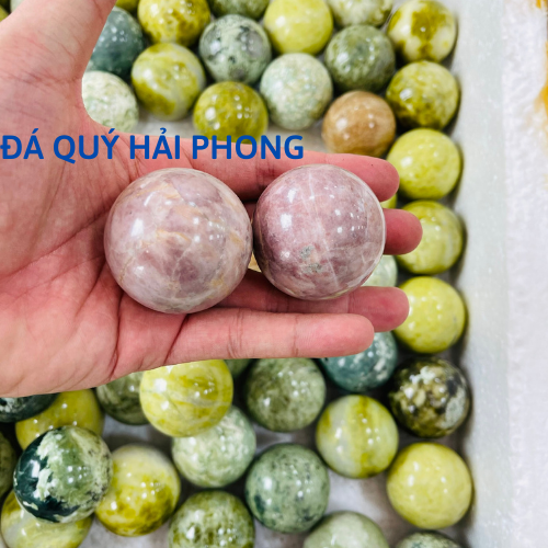 Bi lăn tay  đá serpentine tự nhiên