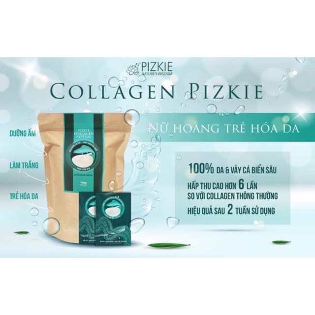 [HCM]Combo 2 gói Collagen Pizkie cá hồi Nhật Bản