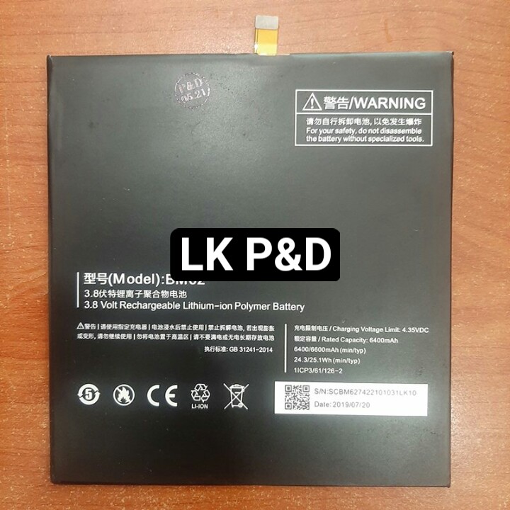 Pin xiaomi mi pad 3 / bm62