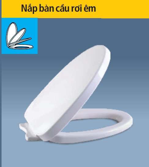 Nắp bồn cầu inax ac-504van, nắp bồn cầu rơi êm hùng anh