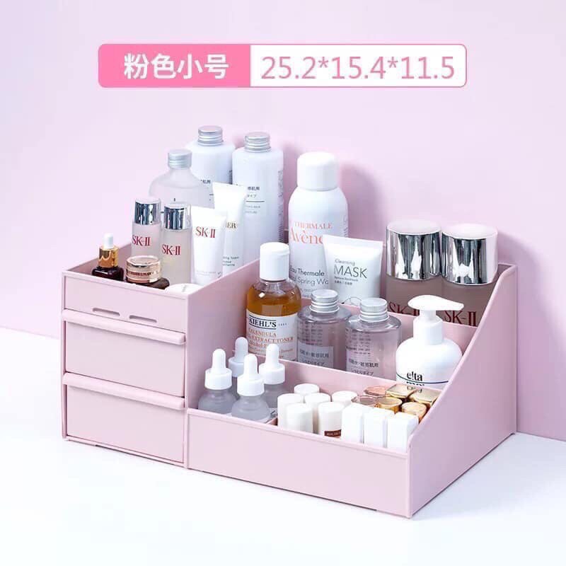 [ LOẠI TỐT ] - KỆ ĐỰNG MỸ PHẨM SIZE LỚN 3 HỌC 3 NGĂN KÉO, KỆ ĐỰNG ĐỒ DÙNG VĂN PHÒNG, ĐỰNG SON MÔI, NƯỚC HOA, ĐỒ DÙNG TRANG ĐIỂM TIỆN DỤNG - NGĂN NẮP, SẠCH SẼ, DỄ TÌM ĐỒ, TIẾT KIỆM THỜI GIAN - SURI STORE (TPHCM)