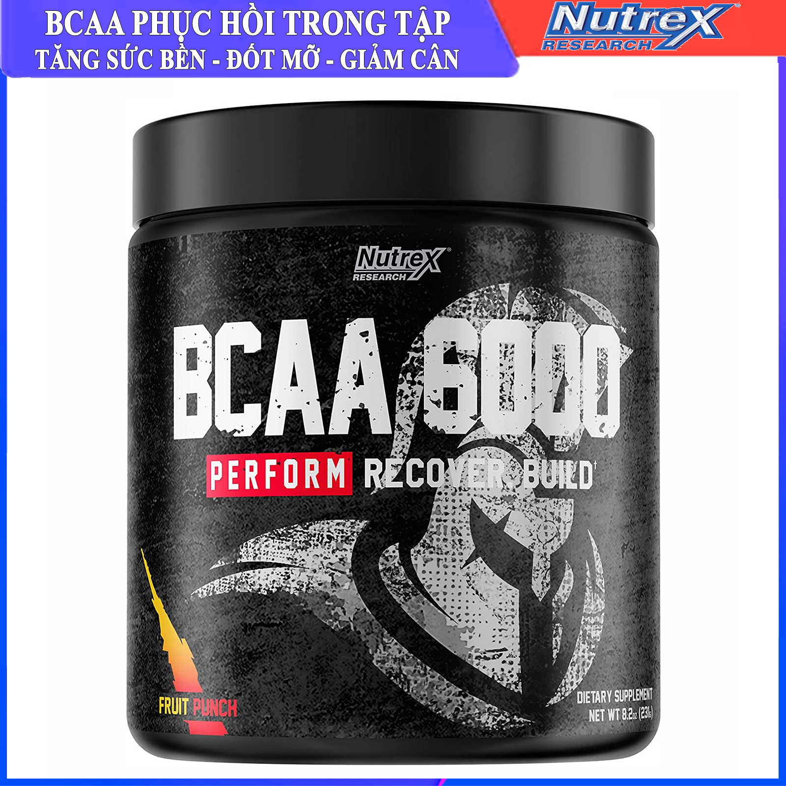 BCAA 6000 của Nutrex hộp 30 lần dùng hỗ trợ tăng sức bền sức mạnh phục hồi và phát triển cơ bắp trong tập