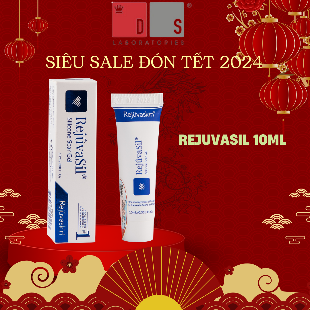 Gel ngừa sẹo và xóa mờ sẹo lồi/sẹo phì đại RejuvaSil REJUVASKIN 10ml