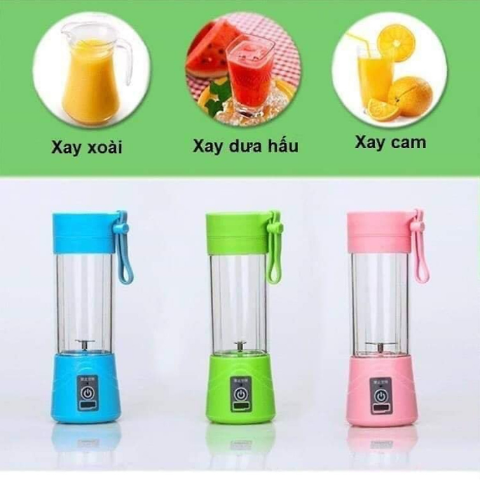 Máy xay sinh tố mini cầm tay, máy xay hoa quả cầm tay mini