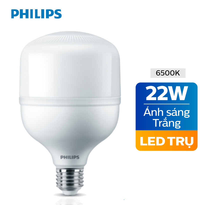Bóng đèn Philips LED Trụ TForce core 22W HB E27- Ánh sáng trắng/ Ánh sáng vàng
