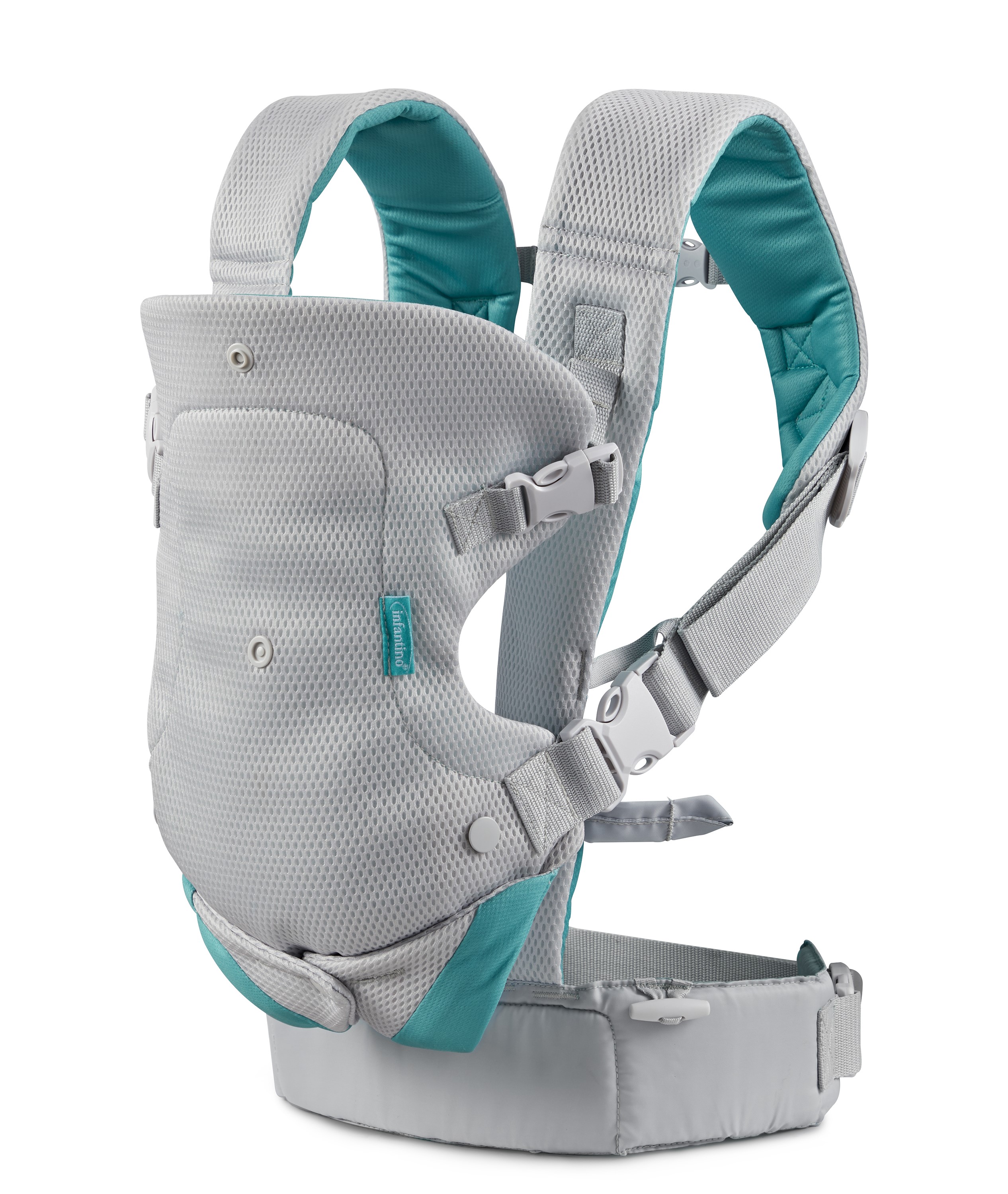 Địu đa năng trợ lực siêu thoáng 4 tư thế cho bé infantino - flip 4in1 light & airy convertible carrier - panda town shop