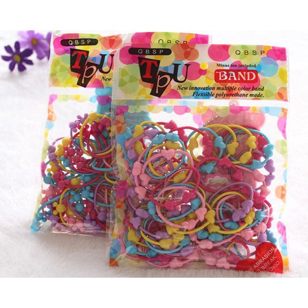 Túi dây buộc tóc đáng yêu 50 pcs -hd247