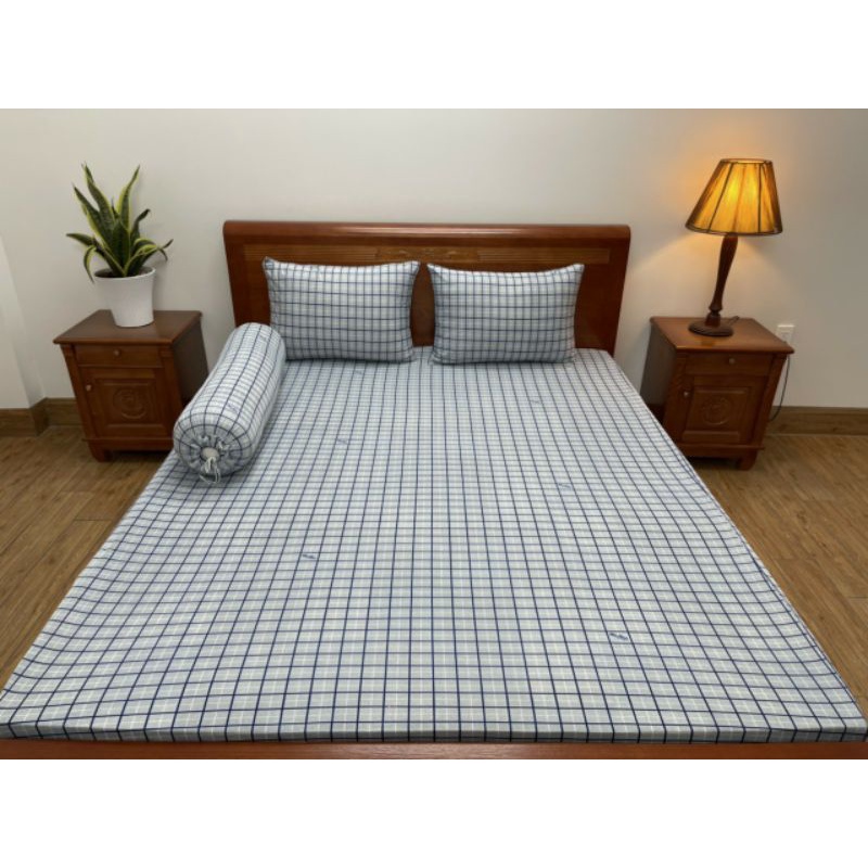 Bộ ga thun lạnh hq 4 món 1m8x2m nệm 20-25cm