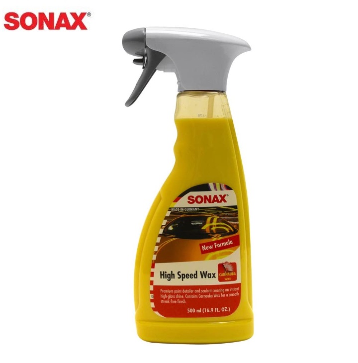 Chai xịt đánh bóng sơn ướt cho ô tô, xe hơi Sonax Highspeed Wax 288200