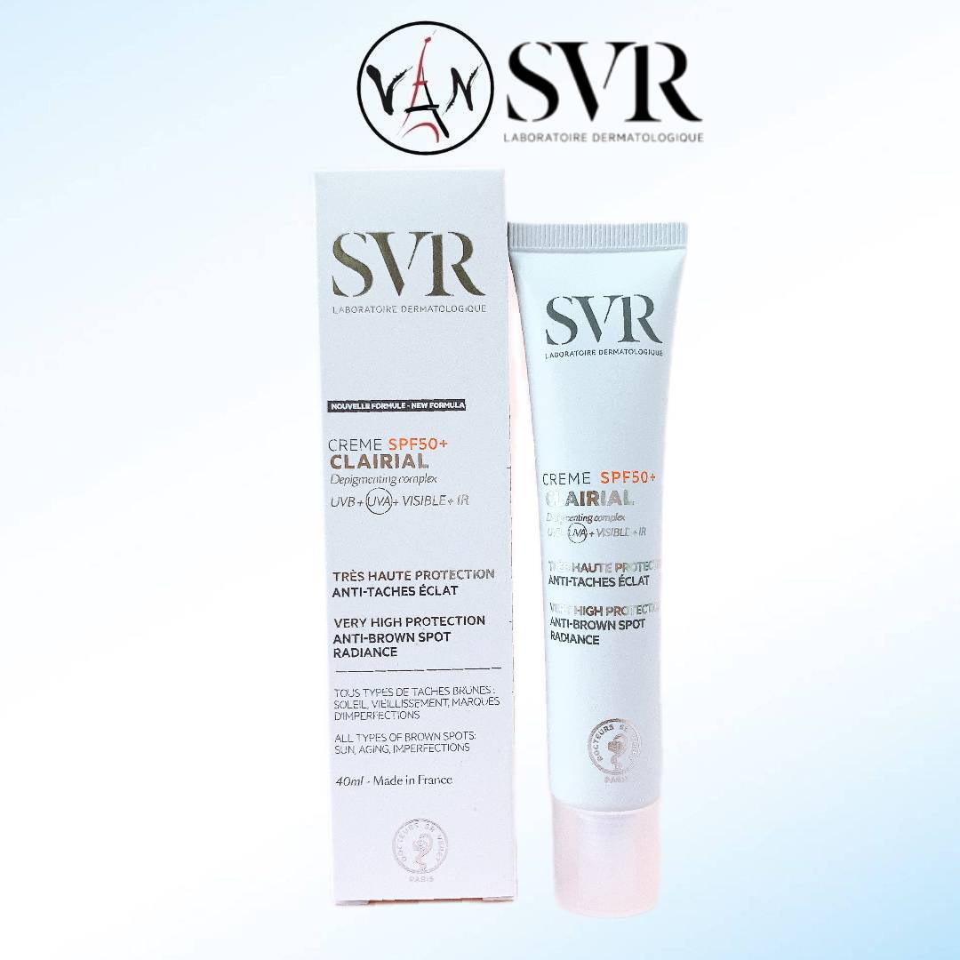 Kem chống nắng SVR hỗ trợ làm mờ vết nám clairial creme spf50+ 40ml